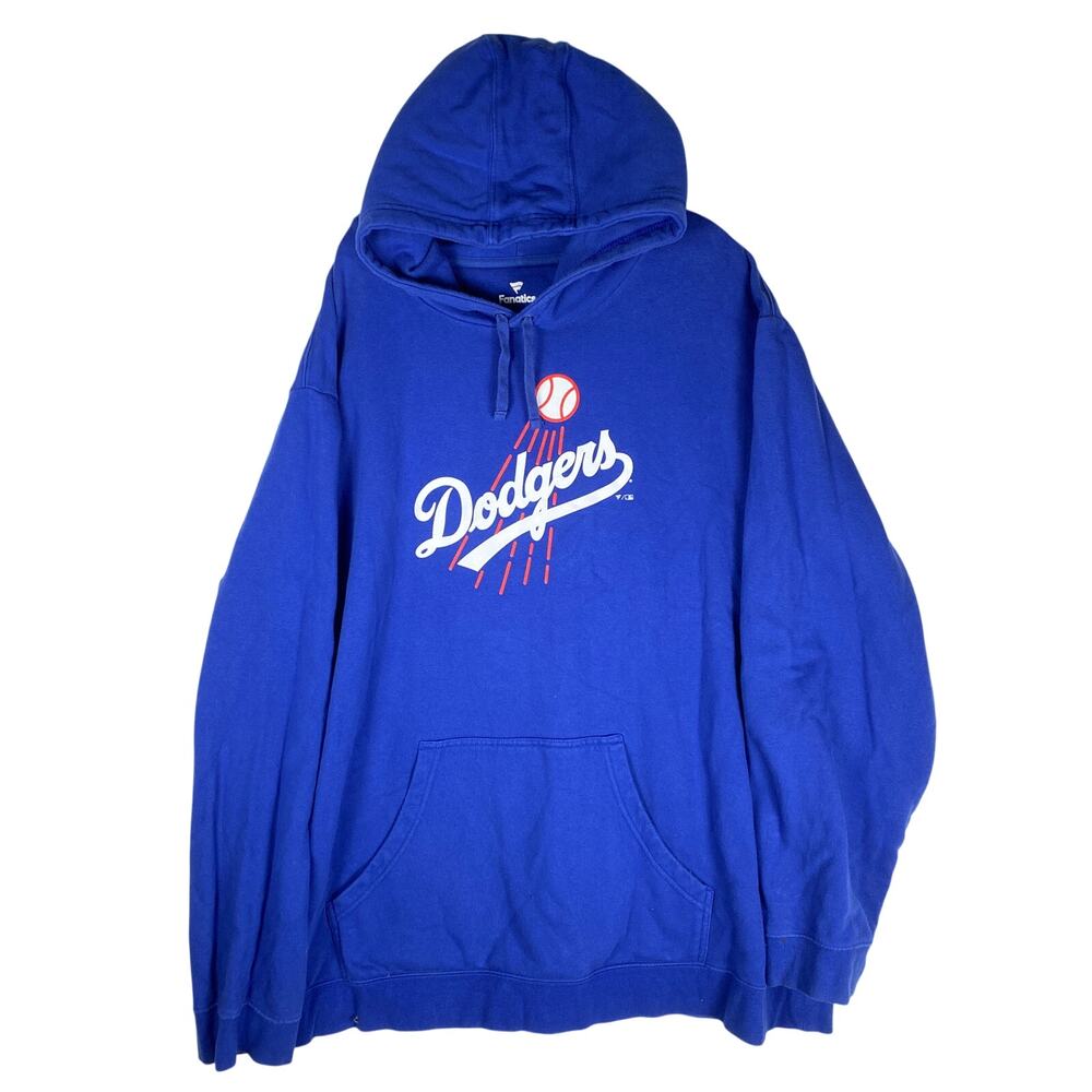 Fanatics Los Angeles Dodgers Pullover Hoodie Men 3XT Blue Athleisure Sporty Cozy